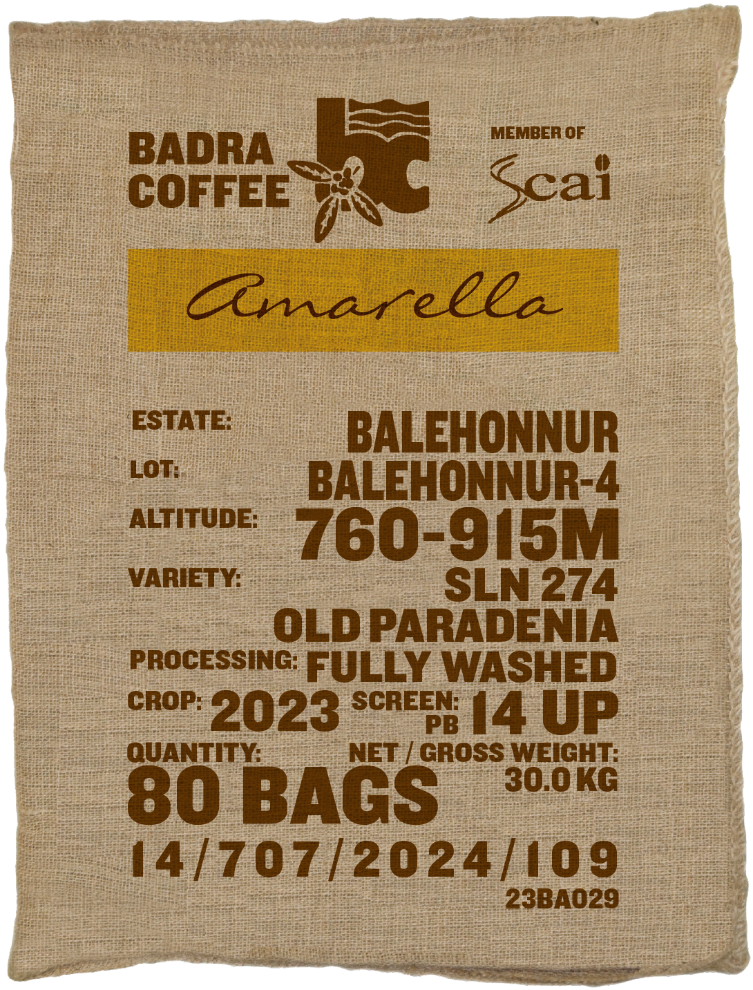 Balehonnur -4, SLN274/ Old Paradenia